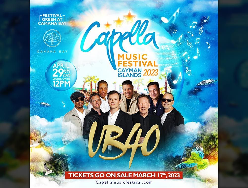 UB40 playing Capella Music Festival in Cayman Islands