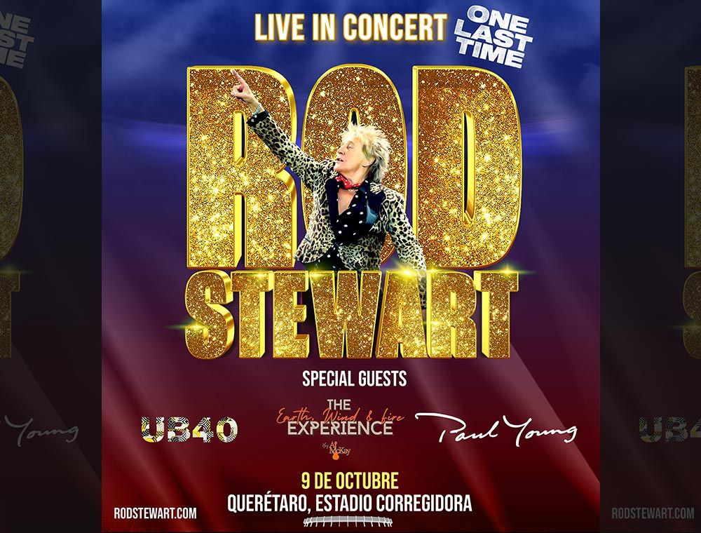 UB40 will be supporting Rod Stewart in Mexico, 9 Oct 2025