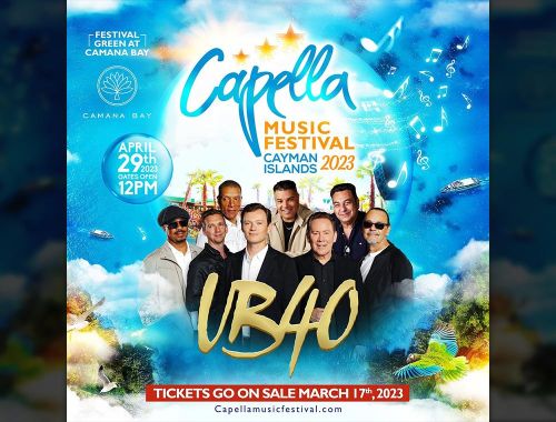 UB40 playing Capella Music Festival in Cayman Islands