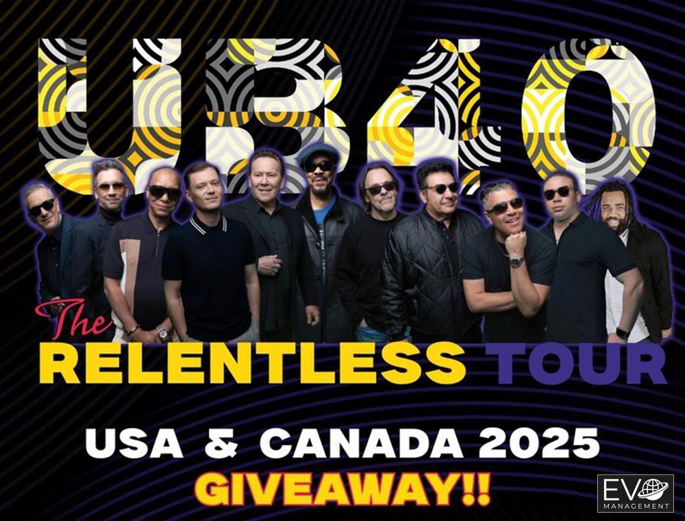 UB40 Relentless Tour Giveaway
