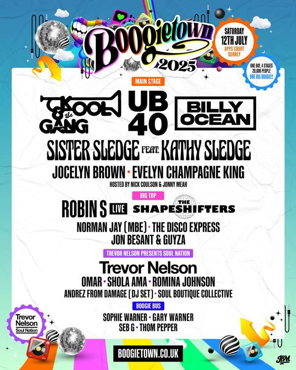 UB40 on Boogietown 2025 south lineup